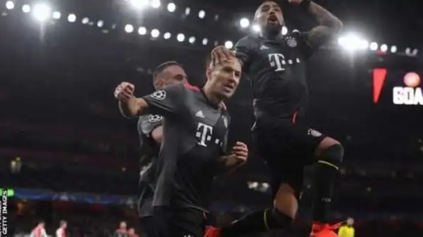 Champions League!! Arsenal 1-5 Bayern Munich (RESULT)